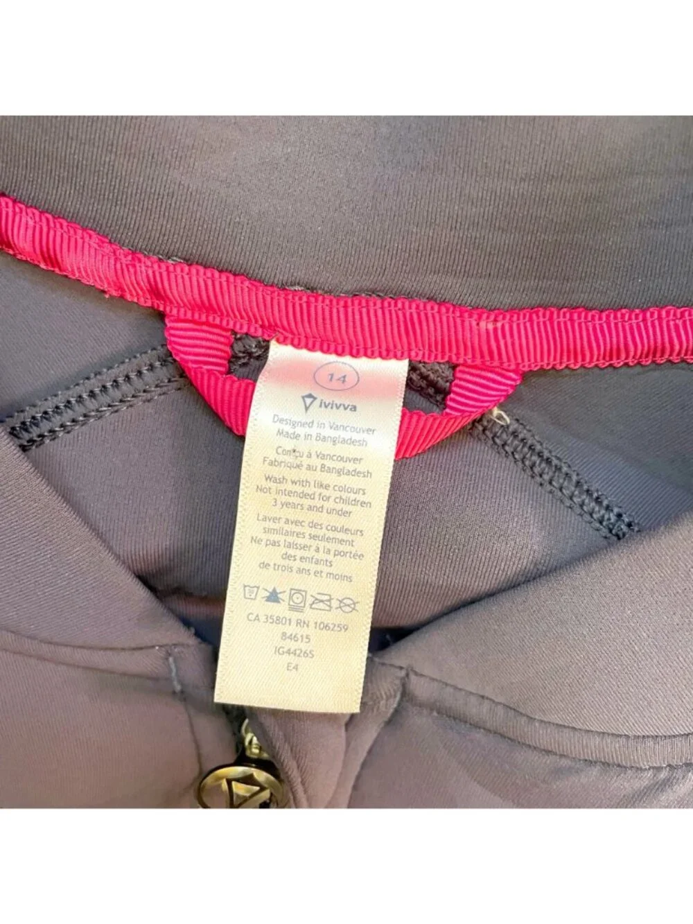 Ivivva Girls Greyvy OuterSpace Track Jacket, Size 14